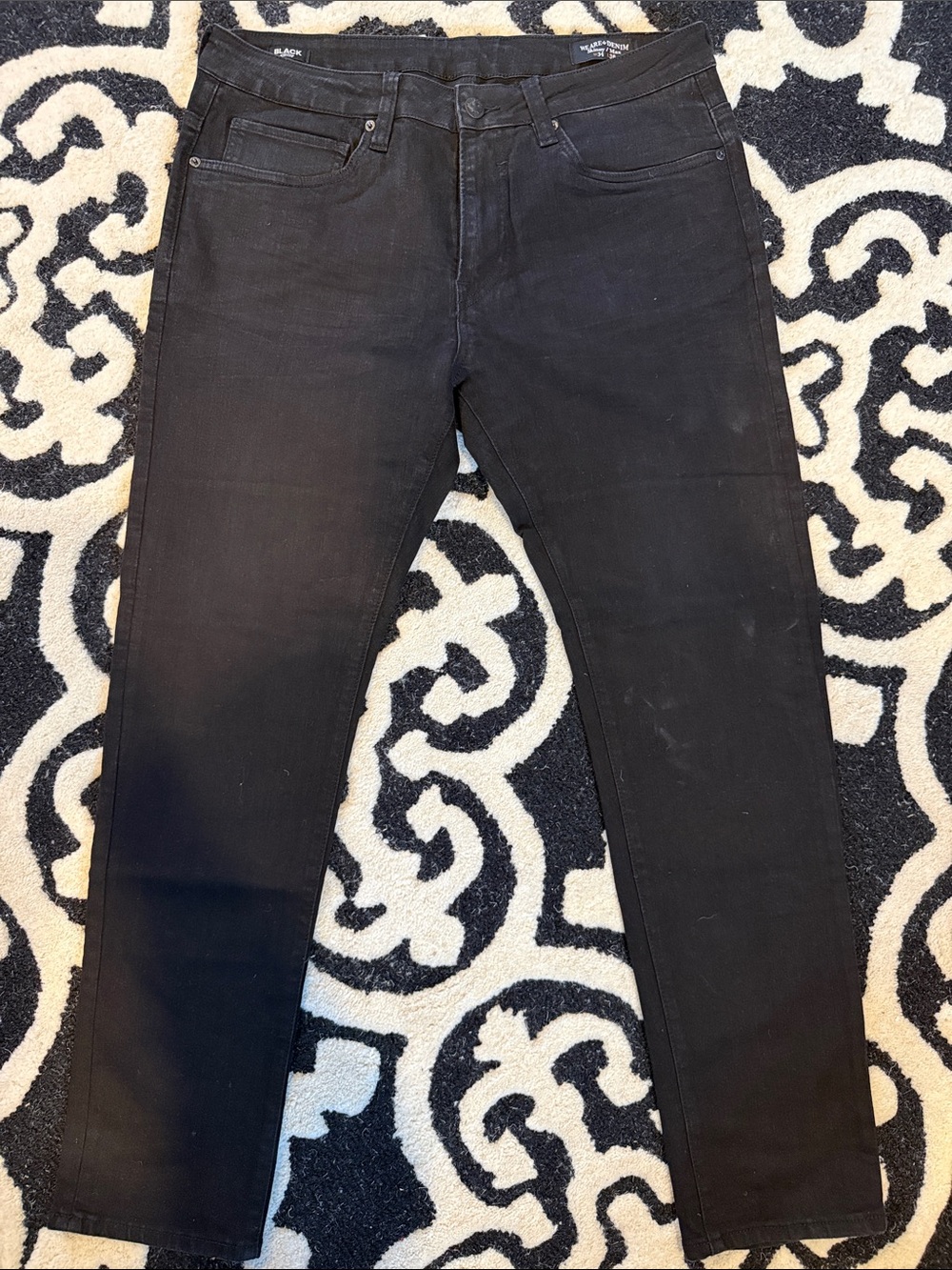 Men’s Buffalo David Bitton Dark Black Slim Jeans. 34x30